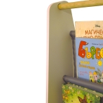 Преносима Детска Етажерка за Книги , Обзавеждане за Детска Стая, Бяло, Сиво