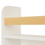 Стенна Детска Етажерка  – Бяла, с Рафтове и Закачалки