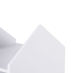 Въртяща се на 360 Градуса Секция ROCKET с Рафтове на 4 нива, Дървена - за Съхранение на Книги  и Играчки WHITE/GRAY