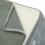 Детски Разтегателен Диван BONO, Плюшен, Мек, от Пяна - 2 в 1 за Сядане и за Сън, Сив