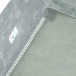 Детски Разтегателен Диван BONO, Плюшен, Мек, от Пяна - 2 в 1 за Сядане и за Сън, Сив