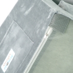 Детски Разтегателен Диван BONO, Плюшен, Мек, от Пяна - 2 в 1 за Сядане и за Сън, Сив