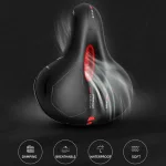 Седалка за велосипед, Водоустойчива, с вентилация и релеф, светлоотразител | Iguana.bg