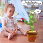 Танцуващ кактус с USB зареждане, пее, свети, записва и говори