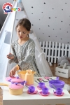 Кошница с кухненски комплект, тенджери и тигани, 26 части, TECHNOK, Украйна