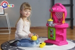 Голяма кухня с рафтове за съдове и голяма фурна с врата, 12 части, 60х36х19см, TECHNOK, Украйна