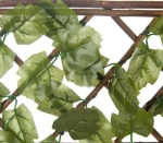 Декоративна ограда , дървена с листа  , 100х35см