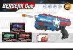 Пистолет 3в1 с меки стрели, водни бомби и мишена, 12 части, BERSERK Gun