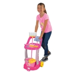 Комплект за почистване с количка на колелца, Барби, Barbie, DEDE