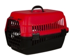 Клетка за пренос на домашни любимци , червена ,  48х28х30см