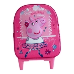 3D раница с колелца и телескопична дръжка Пепа Пиг, Peppa Pig Ballerina