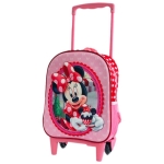3D раница с колелца и телескопична дръжка Мини Маус, Minnie Mouse