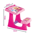 Детски чин-бюро със седалка 2в1, 70х55х56см, Barbie, Барби, DEDE
