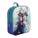 3D раница за детска градина Замръзналото кралство, FROZEN Anna Elsa Olaf Sven Kristoff