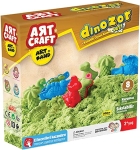 Кинетичен пясък 500гр с 3D фигурки динозаври, DEDE