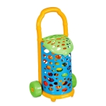 Комплект пазарска количка с продукти, 31х21х58см, DEDE