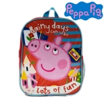 Раница за детска градина с 1 голямо отделение Пепа Пиг, Peppa Pig Rainy Days can be lots of fun