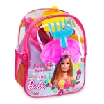 Пълен плажен комплет раница с кофичка и аксесоари на Барби / Barbie, 24х13х30см, DEDE