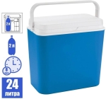 Хладилна кутия 24 L, Пасивна, за храна напитки на плаж, къмпинг и риболов, Синя | IGUANA.BG