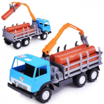 Камион за дървени трупи с кран KAMAZ, Камаз 48x20x25см, ORION, Украйна