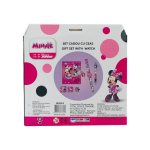 Подаръчен комплект Minnie Mouse 6 части - дневник с катинарче, печат, гума, мастилница, химикал и часовник Мини Маус
