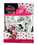 Чанта за оцветяване Minnie Mouse с 6 измиващи се флумастери Мини Маус