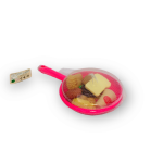Тиган с капак и хранителни продукти, розов