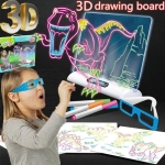 3D Светеща магическа дъска за рисуване Magic Drawing Board, Creative Kids Children Pen