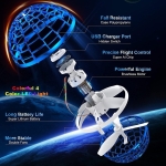 Летяща топка с радиоконтрол с USB кабел за зареждане Flynova Pro Flying Ball Boomerang Spinner Dynamic RGB Lights Double Pass