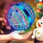 Летяща топка с радиоконтрол с USB кабел за зареждане Flynova Pro Flying Ball Boomerang Spinner Dynamic RGB Lights Double Pass