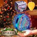 Летяща топка с радиоконтрол с USB кабел за зареждане Flynova Pro Flying Ball Boomerang Spinner Dynamic RGB Lights Double Pass
