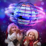 Летяща топка с радиоконтрол с USB кабел за зареждане Flynova Pro Flying Ball Boomerang Spinner Dynamic RGB Lights Double Pass