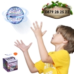 Летяща топка с радиоконтрол с USB кабел за зареждане Flynova Pro Flying Ball Boomerang Spinner Dynamic RGB Lights Double Pass