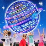 Летяща топка с радиоконтрол с USB кабел за зареждане Flynova Pro Flying Ball Boomerang Spinner Dynamic RGB Lights Double Pass