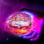 Летяща топка с радиоконтрол с USB кабел за зареждане Flynova Pro Flying Ball Boomerang Spinner Dynamic RGB Lights Double Pass