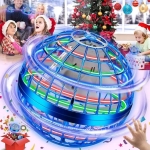 Летяща топка с радиоконтрол с USB кабел за зареждане Flynova Pro Flying Ball Boomerang Spinner Dynamic RGB Lights Double Pass