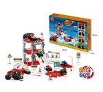 ГОЛЯМ Паркинг на два етажа Пламъчко и Машините с 4 колички Blaze and the Monster Machines