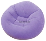 Надуваемо кресло барбарон до 100кг, INTEX, 107х104х69см, три цвята