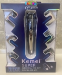 11в1 Машинка за подстригване, тример Kemei KM-600, 3W, 5 приставки, Стойка