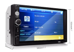 Мултимедия MP5 плейър 7010B Bluetooth V2.0 Автомобилен аудио + КАМЕРА ЗА ПАРКИРАНЕ