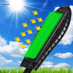 Соларна LED лампа, със стойкa и дистанционно, DRAGON, 1200W