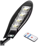 Соларна LED лампа, със стойкa и дистанционно, DRAGON, 1200W