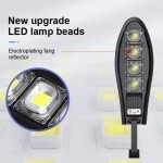 Соларна LED лампа, със стойкa и дистанционно, DRAGON, 1200W