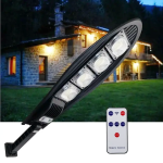 Соларна LED лампа, със стойкa и дистанционно, DRAGON, 1200W