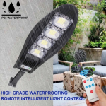 КОМПЛЕКТ 3бр.Соларна LED лампа, със стойкa и дистанционно, DRAGON, 1200W