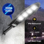 КОМПЛЕКТ 5бр.Соларна LED лампа, със стойкa и дистанционно, DRAGON, 1200W