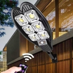 Соларна ДВОЙНА LED лампа, със стойкa и дистанционно, DRAGON, 1200W