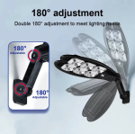 КОМПЛЕКТ 5бр.Соларна ДВОЙНА LED лампа, със стойкa и дистанционно, DRAGON, 1200W