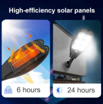 КОМПЛЕКТ 5бр.Соларна ДВОЙНА LED лампа, със стойкa и дистанционно, DRAGON, 1200W
