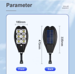 КОМПЛЕКТ 5бр.Соларна ДВОЙНА LED лампа, със стойкa и дистанционно, DRAGON, 1200W